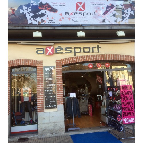 Détails : AXESPORT Caussade, proche de Cahors, magasin de sport, running, chaussures running, vêtements de sport, articles de sport et accessoires de sport à Caussade.